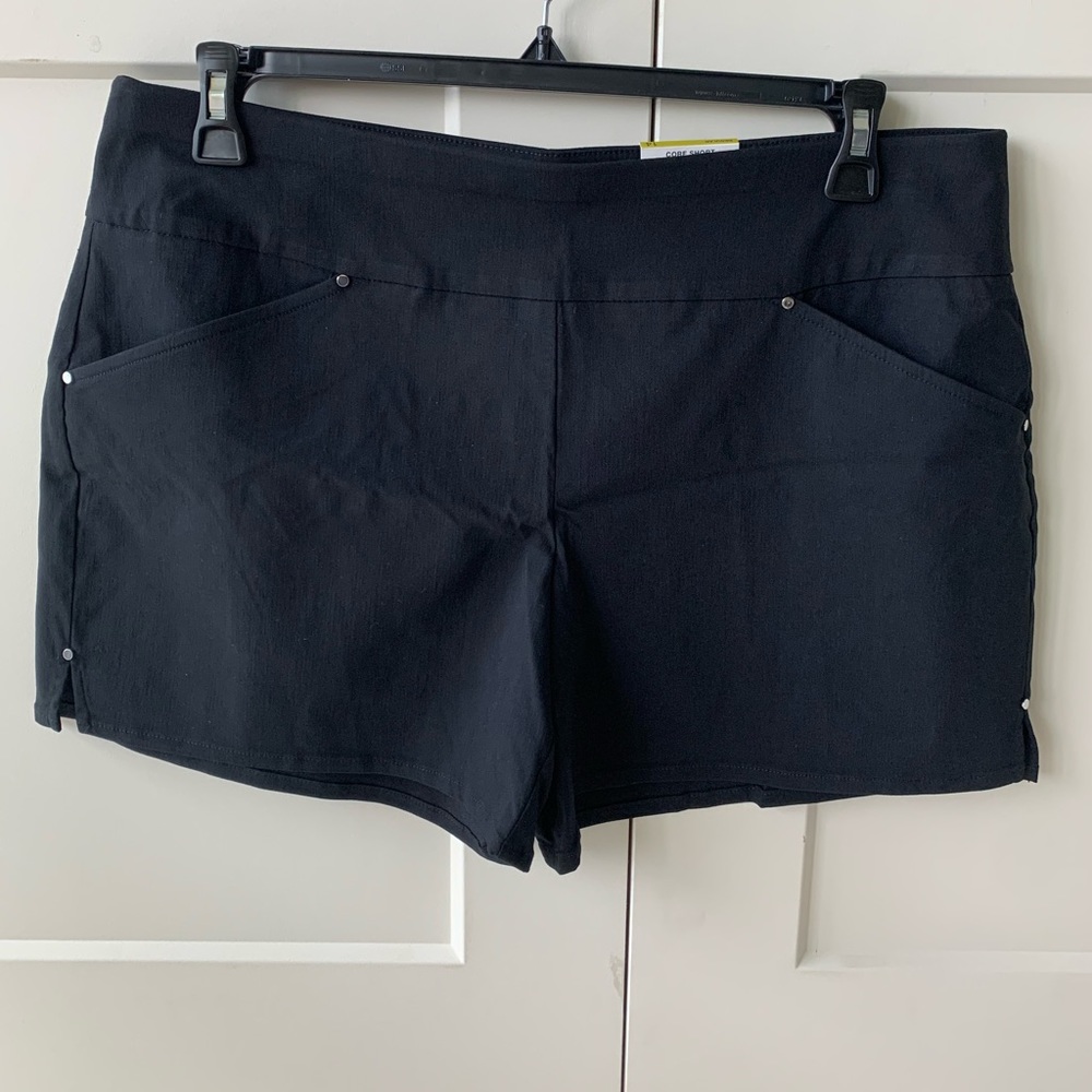 Inc International Concepts Black Pull On Shorts Size 14